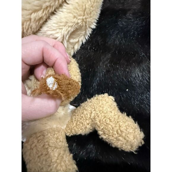 My Blanky Lori Turner Boy Girl Big Plush Brown Puppy Dog Lovey Blanket 3D RICH - Picture 4 of 4